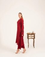 Red ♥️ 3-piece Stitched outfit