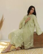Apple Green Lawn 3-piece Stiched Dress