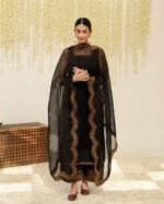 Black Mystique Full Sleeve's Stitched 🪡 Dress