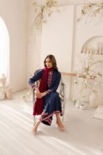 Blue & Red | 3-Piece Stitched Suit