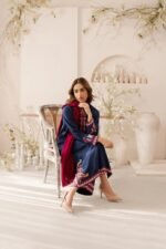 Blue & Red | 3-Piece Stitched Suit